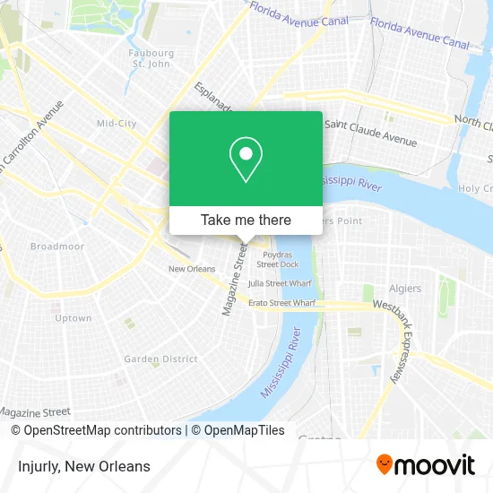 Injurly map