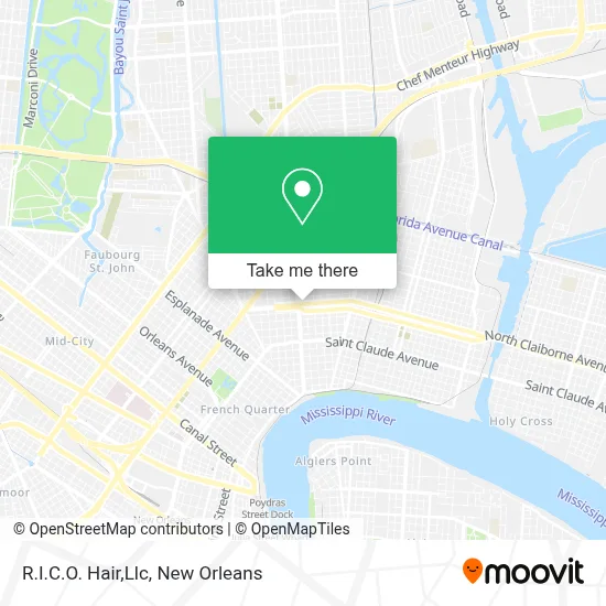 R.I.C.O. Hair,Llc map