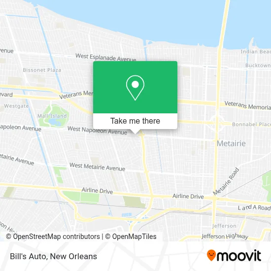 Bill's Auto map