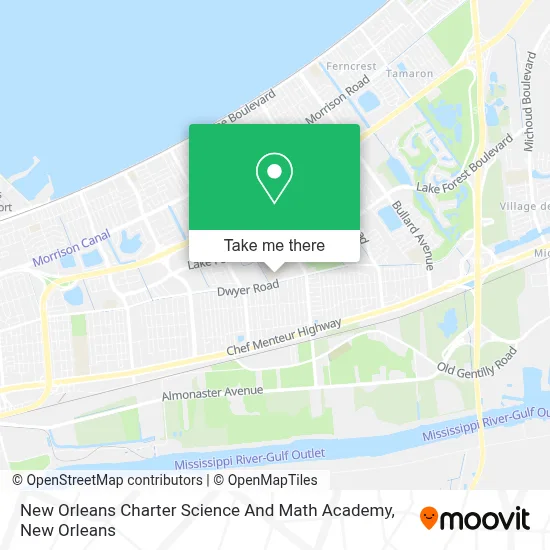 New Orleans Charter Science And Math Academy map