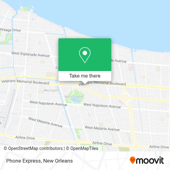 Phone Express map
