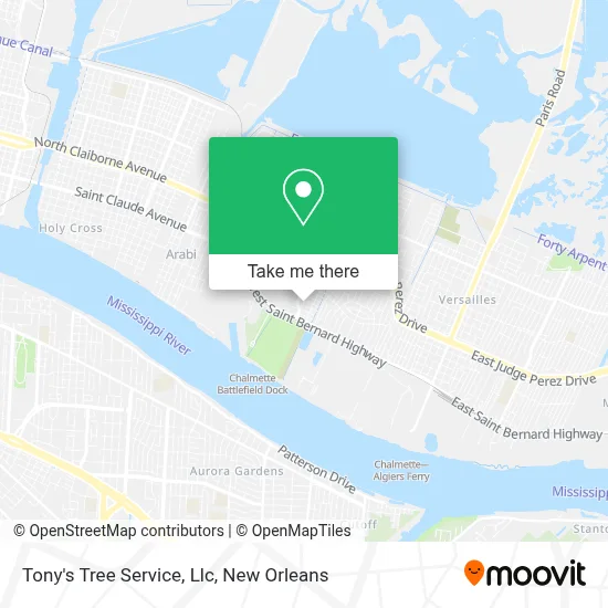 Tony's Tree Service, Llc map