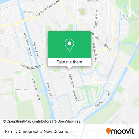Family Chiropractic map