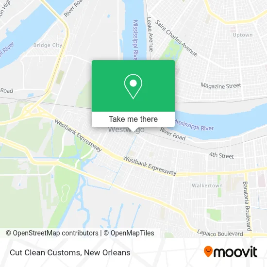 Cut Clean Customs map