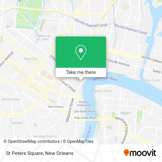 St Peters Square map