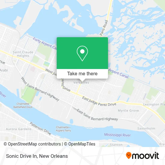 Sonic Drive In map