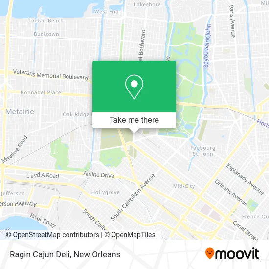 Ragin Cajun Deli map