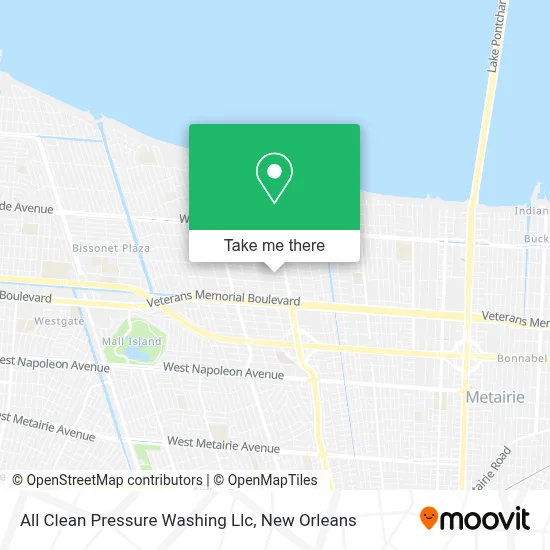 All Clean Pressure Washing Llc map