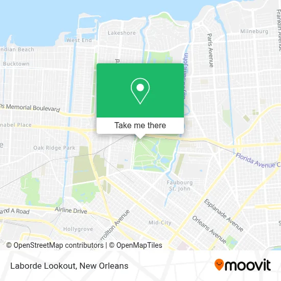 Laborde Lookout map