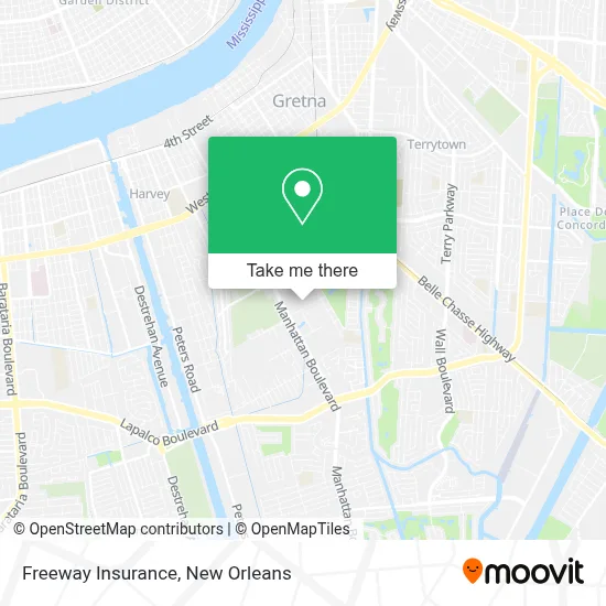 Freeway Insurance map