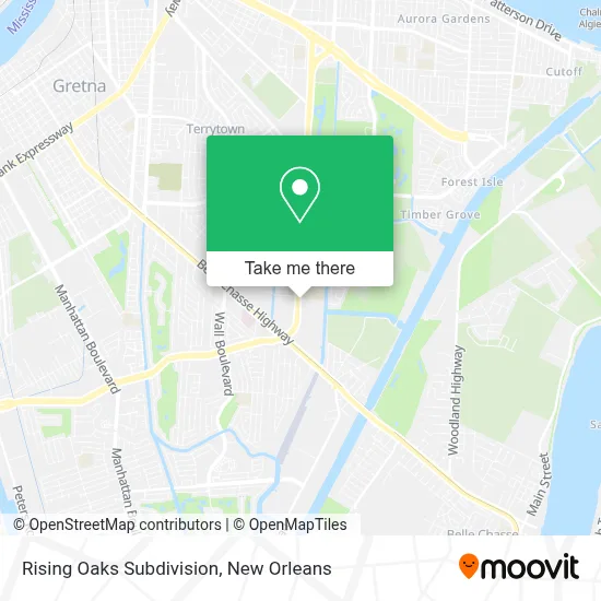 Rising Oaks Subdivision map