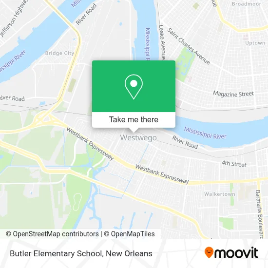 Butler Elementary School map