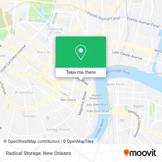 Radical Storage map