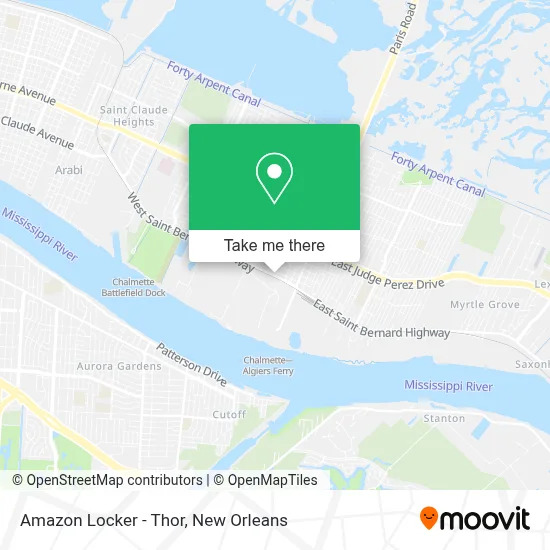 Amazon Locker - Thor map