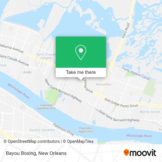 Bayou Boxing map