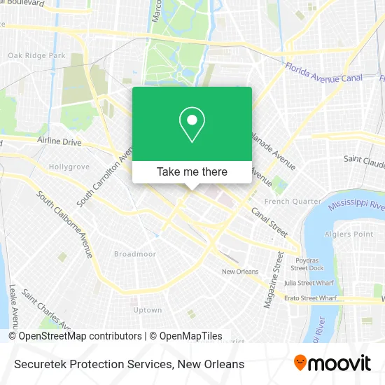 Securetek Protection Services map