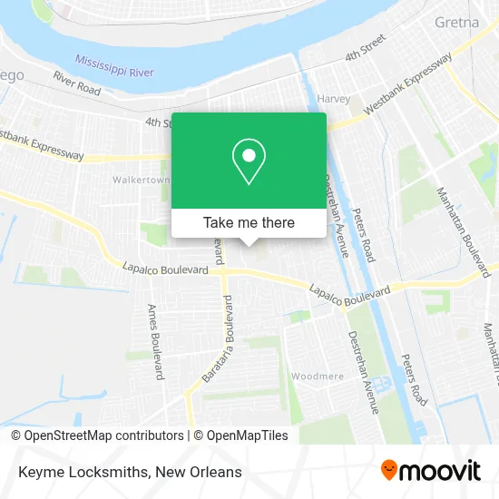 Keyme Locksmiths map