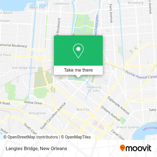 Langles Bridge map