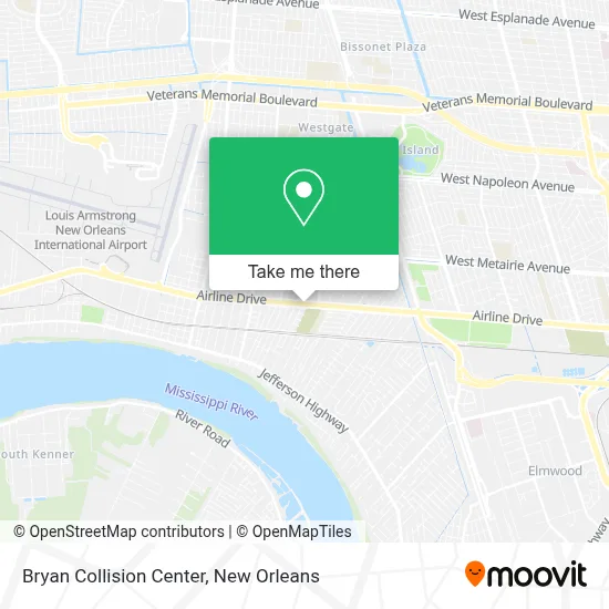 Bryan Collision Center map