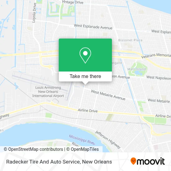 Radecker Tire And Auto Service map