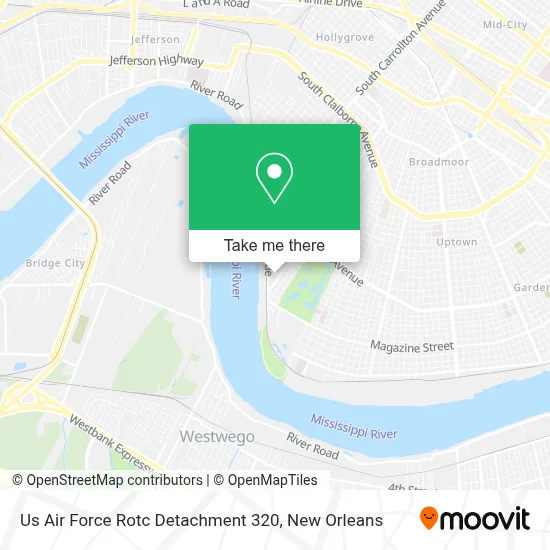 Us Air Force Rotc Detachment 320 map