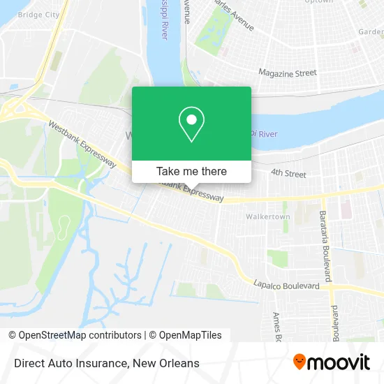 Direct Auto Insurance map
