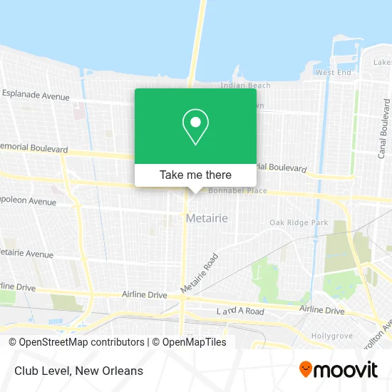 Club Level map