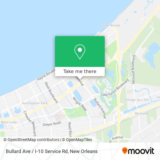 Mapa de Bullard Ave / I-10 Service Rd