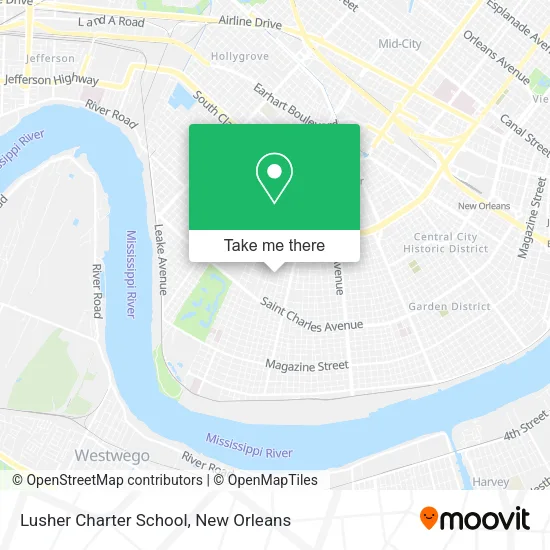 Lusher Charter School map