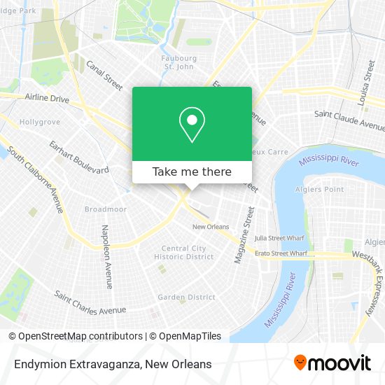 Mapa de Endymion Extravaganza