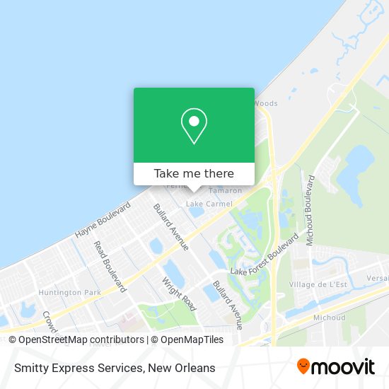 Smitty Express Services map