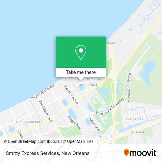 Smitty Express Services map