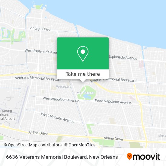 6636 Veterans Memorial Boulevard map