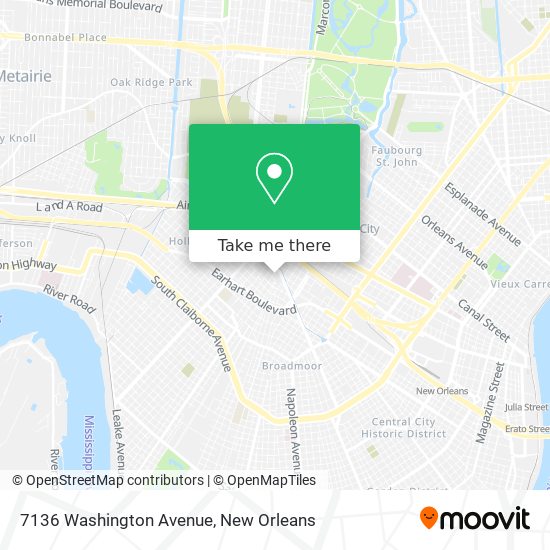 Mapa de 7136 Washington Avenue