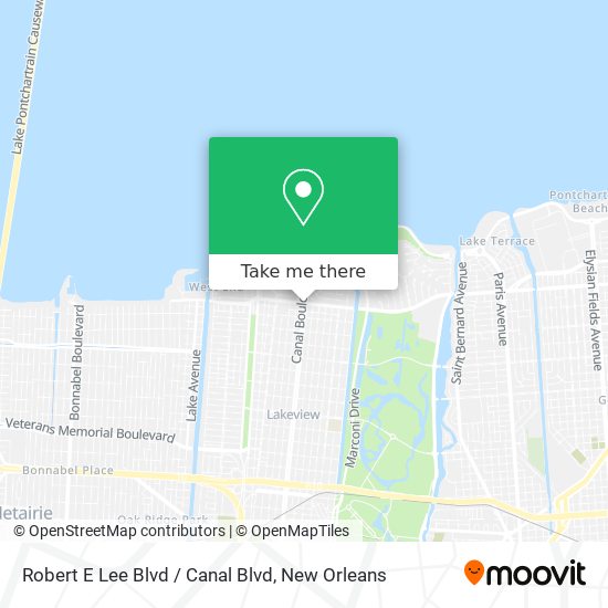 Mapa de Robert E Lee Blvd / Canal Blvd