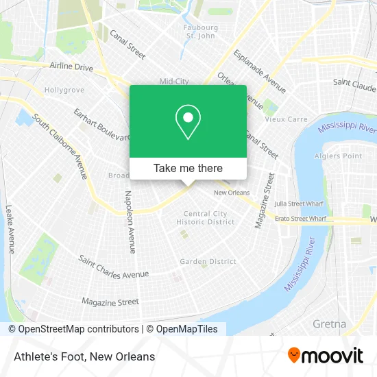 Athlete's Foot map