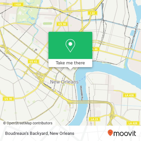 Mapa de Boudreaux's Backyard, 516 Royal St New Orleans, LA 70130