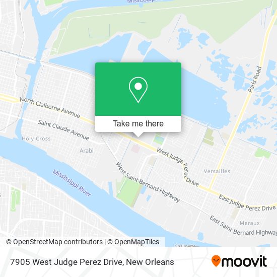 Mapa de 7905 West Judge Perez Drive