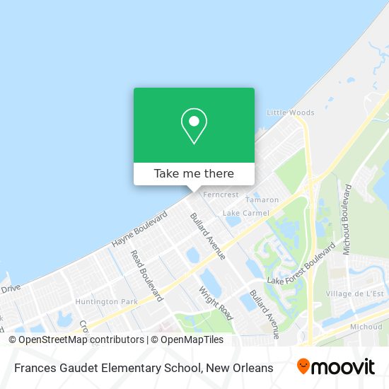 Frances Gaudet Elementary School map