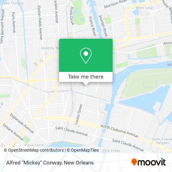 Mapa de Alfred "Mickey" Conway