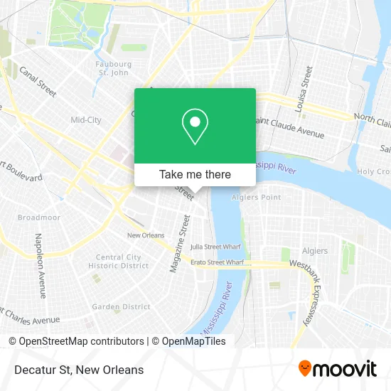 Decatur St map