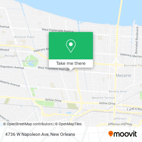 4736 W Napoleon Ave map
