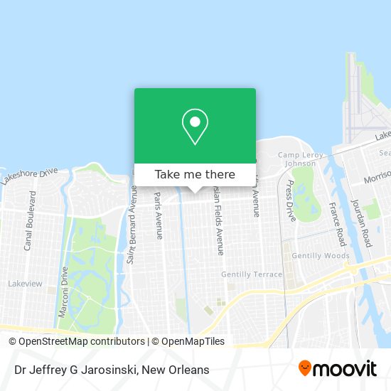 Dr Jeffrey G Jarosinski map