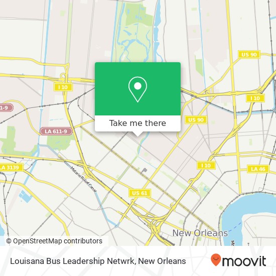 Louisana Bus Leadership Netwrk map