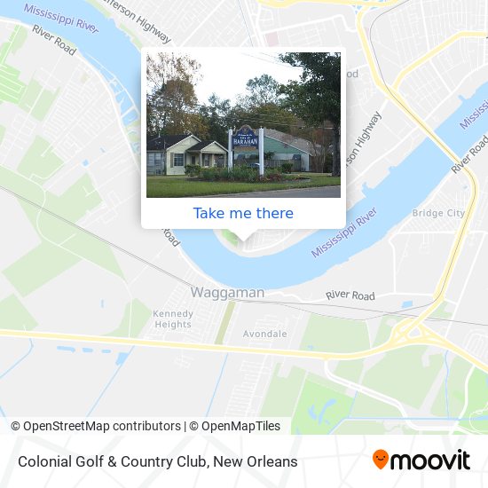 Colonial Golf & Country Club map