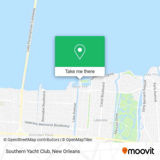 Southern Yacht Club map