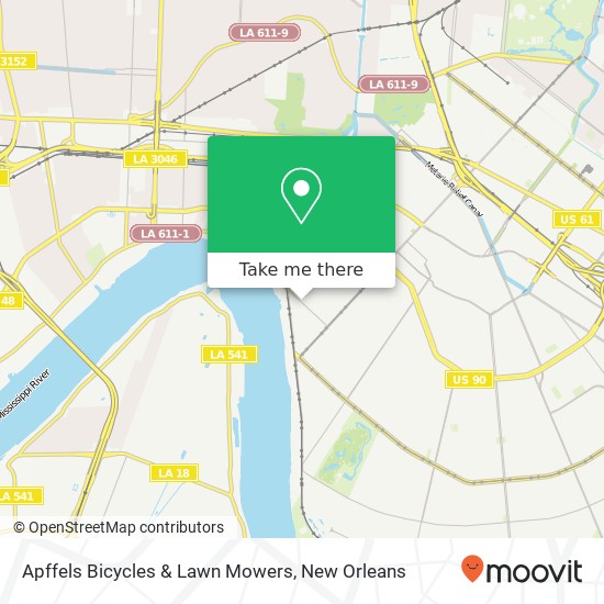 Mapa de Apffels Bicycles & Lawn Mowers