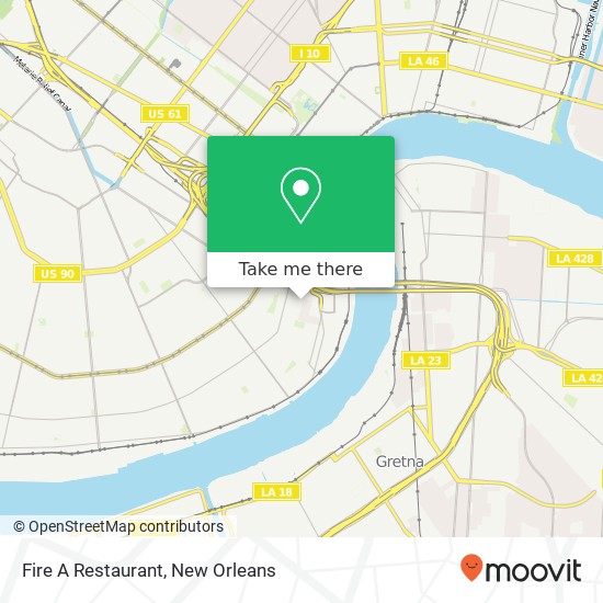 Fire A Restaurant map