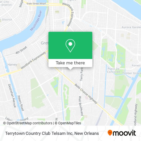Mapa de Terrytown Country Club Telsam Inc