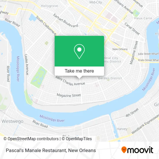 Pascal's Manale Restaurant map